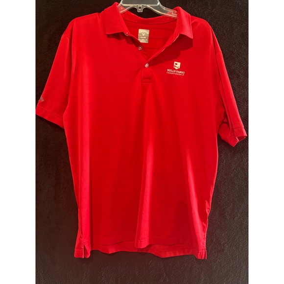 Callaway Golf Polo Wells Fargo Championship Opti-Dri Red XL - Picture 1 of 9